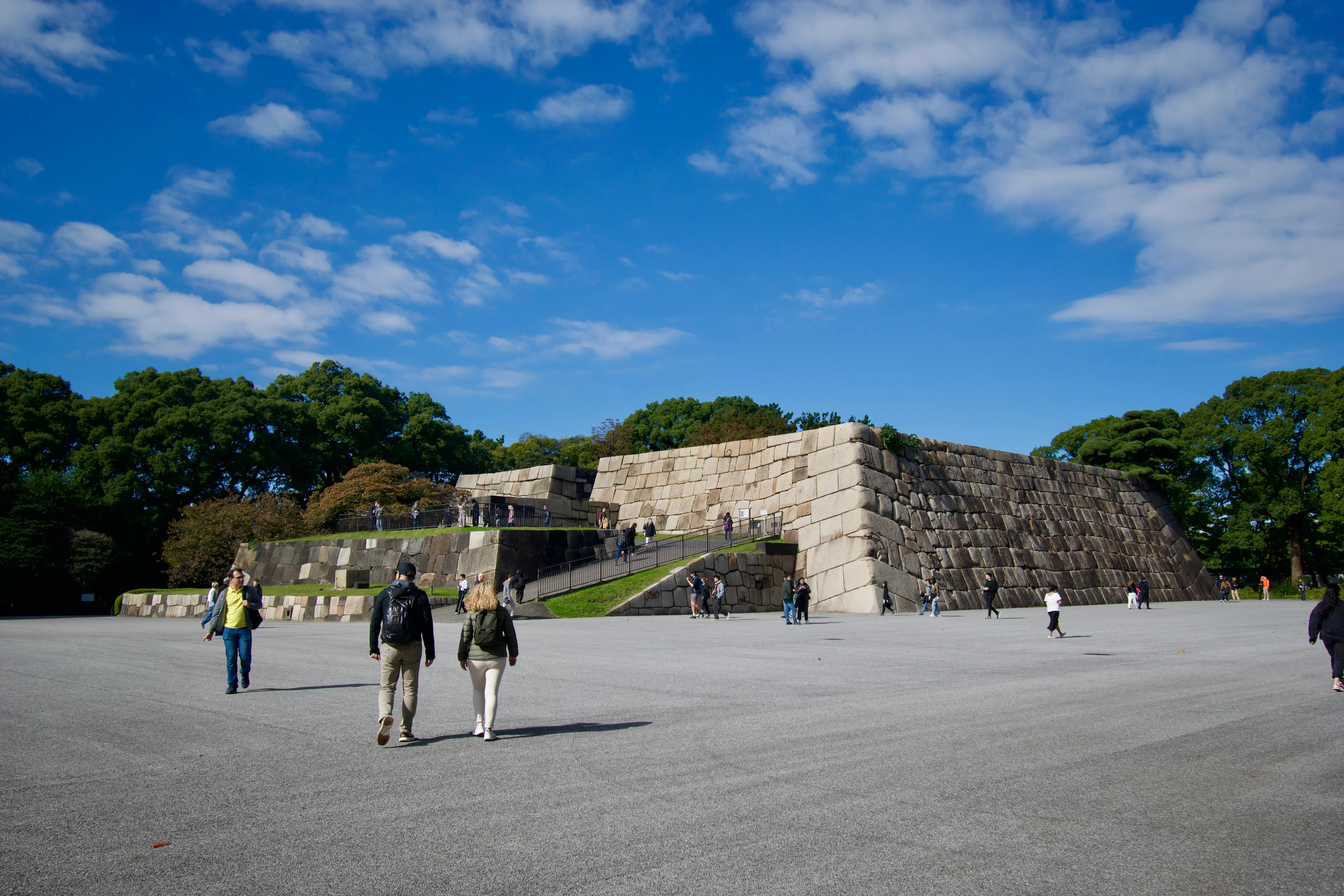 The foundations of the former Edo castle