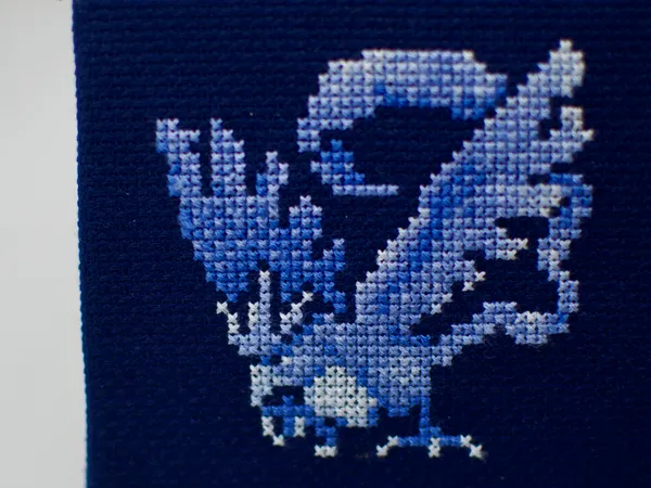 Cross-stitch of the freeze Pokémon Articuno