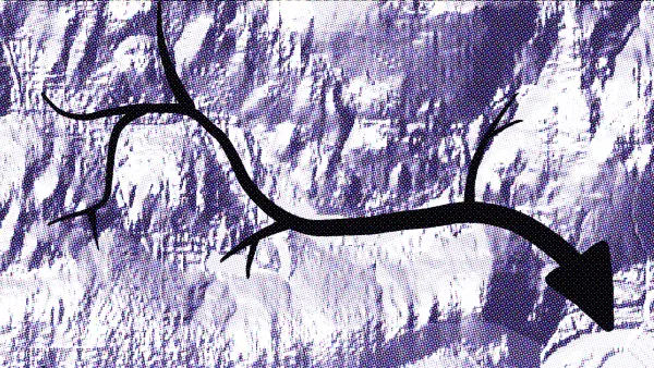 A relief map zoomed in to New Westminster, Burnaby, and Coquitlam, showing creeks draining into the Brunette River watershed