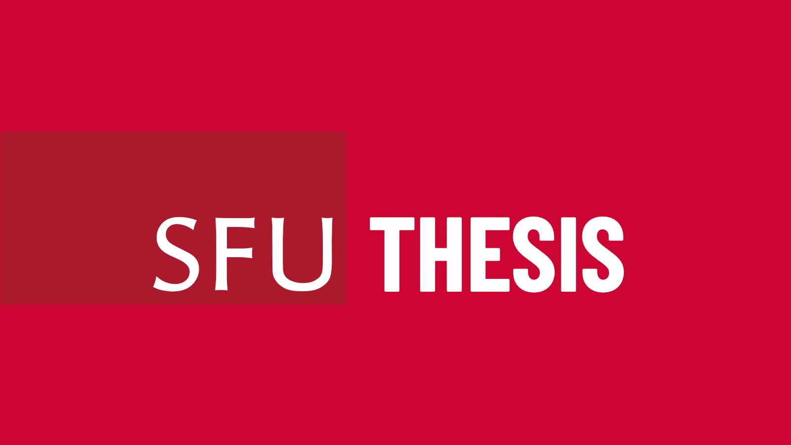 SFU Thesis logo